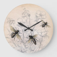 Copie vintage d'art d'abeille de miel