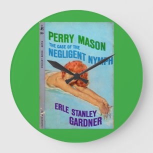 Grande Horloge Ronde Coque de la couverture du livre Negligent Nymph