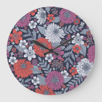 Corail, Magenta et Zinnias bleu