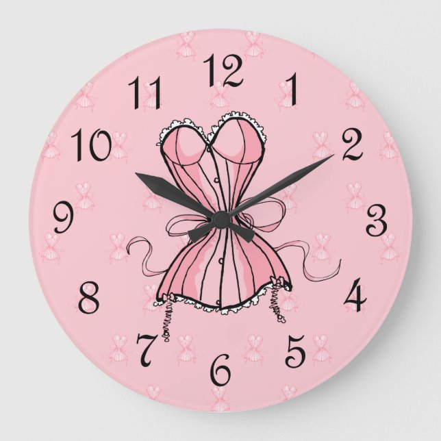 Grande Horloge Ronde Corse rose Flirty (Recto)