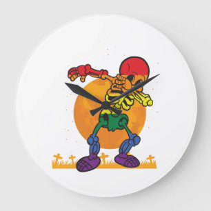 Grande Horloge Ronde Costume squelette dabbing Halloween LGBT