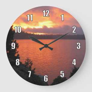 Grande Horloge Ronde Coucher de soleil du réservoir de glace