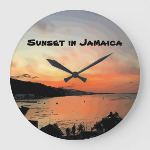 Grande Horloge Ronde Coucher de soleil en Jamaïque