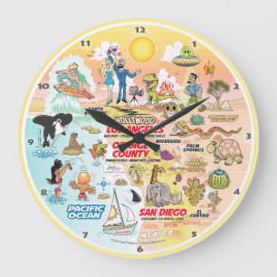 Grande Horloge Ronde Coucher de soleil SoCal