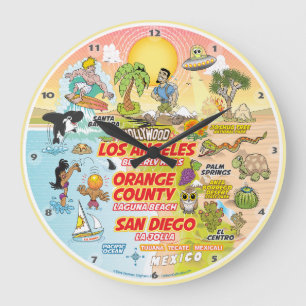 Grande Horloge Ronde Coucher de soleil SoCal