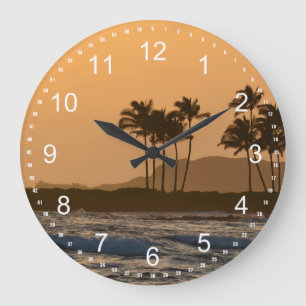 Grande Horloge Ronde Coucher de soleil sur Kauai