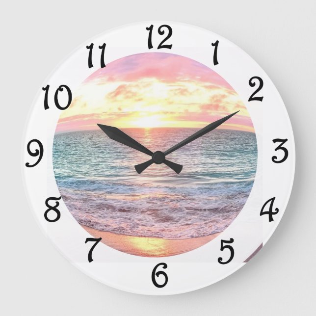 Grande Horloge Ronde Coucher du soleil (Recto)