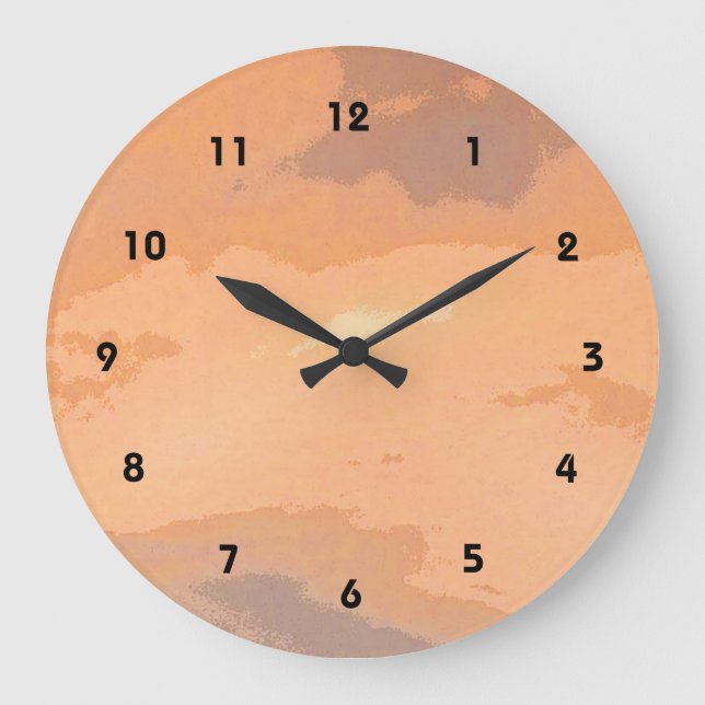 Grande Horloge Ronde Coucher du soleil d'automne (Recto)
