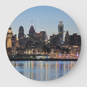 Grande Horloge Ronde Coucher du soleil de Philly