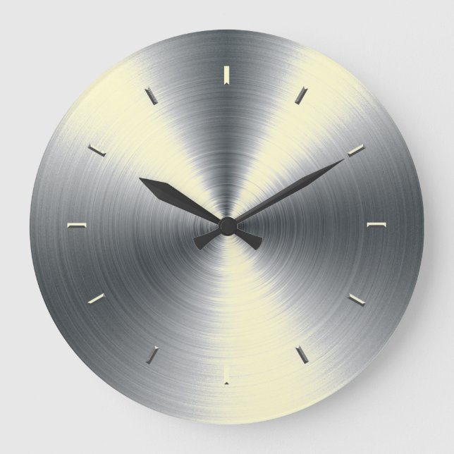 Grande Horloge Ronde Couleur crème (Recto)