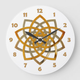 Grande Horloge Ronde Couleur de FLEUR de VÉNUS/Bi de Venusblume/visage