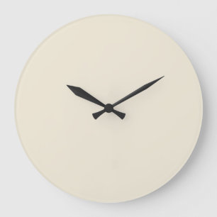 Grande Horloge Ronde Couleur solide Eggshell