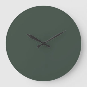Grande Horloge Ronde Couleur solide gris gris gris blanc pâle foncé S