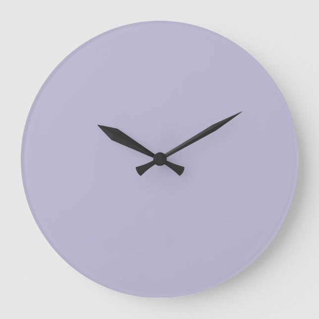 Grande Horloge Ronde Couleur solide pourpre en cuir (Recto)