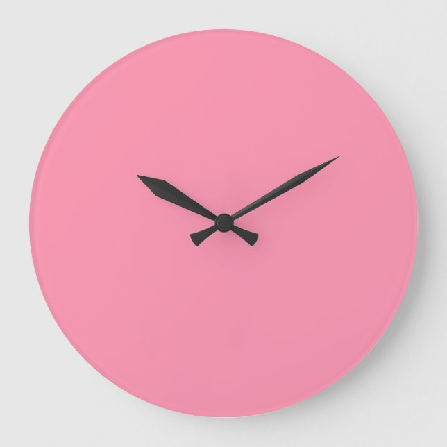 Grande Horloge Ronde Couleur solide rose Baker-Miller (Recto)