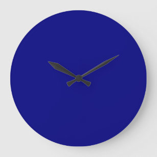 Grande Horloge Ronde Couleur uni bleu marine