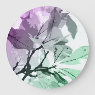 Grande Horloge Ronde Couleurs d'automne, feuille 5