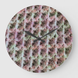 Grande Horloge Ronde Couleurs pour bébé gaufre conception coupe cadenas