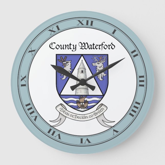 Grande Horloge Ronde County Waterford Wall Clock (Recto)