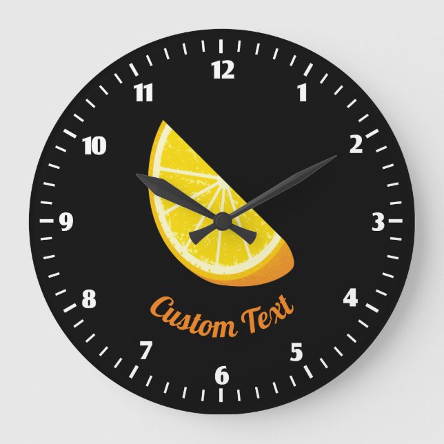 Grande Horloge Ronde Coupe orange (Recto)