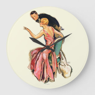 Grande Horloge Ronde Couple engagé