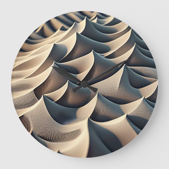 Grande Horloge Ronde Courants Pastel (Recto)