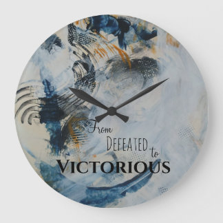 Grande Horloge Ronde Courants Silencieux de vaincu à Victorieux