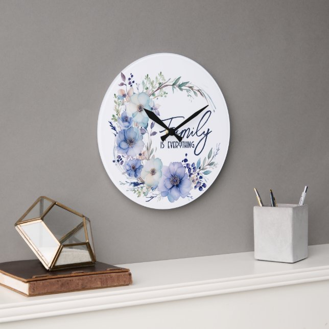 Grande Horloge Ronde Courbe de soumission familiale (Bureau)