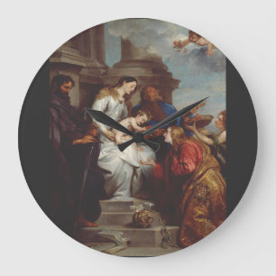 Grande Horloge Ronde Couronnement de sainte Rosalie par Antoine van Dyc