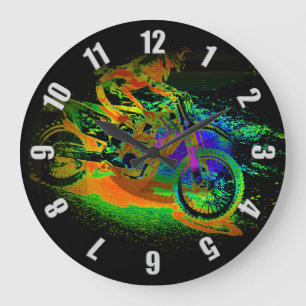 Grande Horloge Ronde Course à la fin ! - Motocross Racer