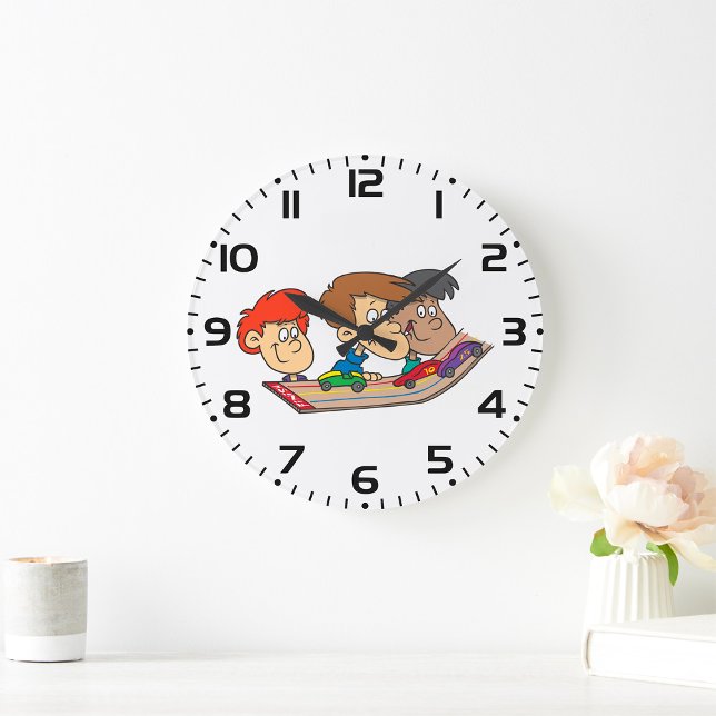 Grande Horloge Ronde Course automobile pour enfants Pinewood Derby (Créateur téléchargé)