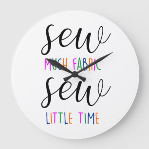 Grande Horloge Ronde couture autant de tissu couture si peu de temps co