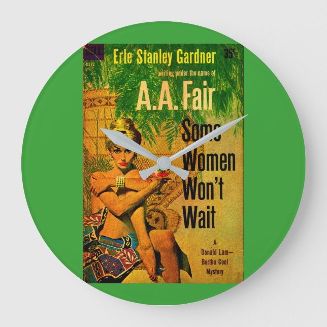 Grande Horloge Ronde Couverture du roman de pulpe de 1953 Certaines fem (Recto)