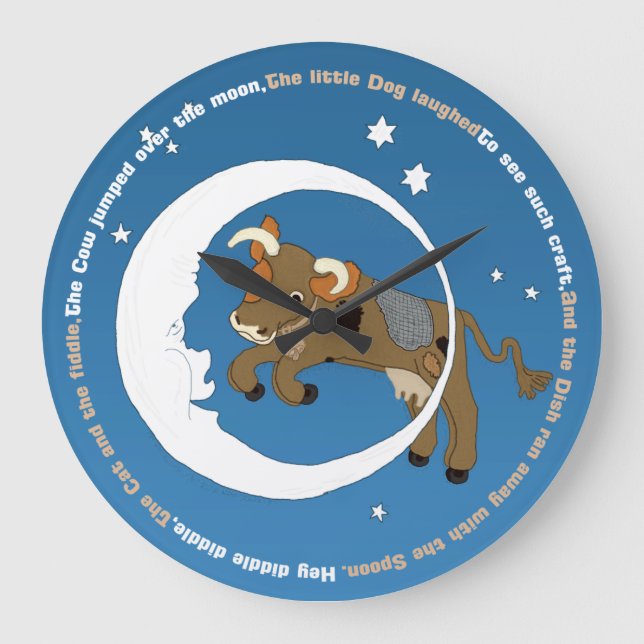 Grande Horloge Ronde Cow Jumped Over the Moon (Recto)
