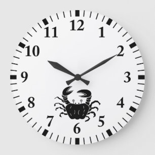 Grande Horloge Ronde Crabe de rivière