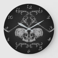 "Crâne en amour" Squelettes Vintage Noir