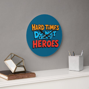 Grande Horloge Ronde Création de héros typographiques à dégradé vibrant