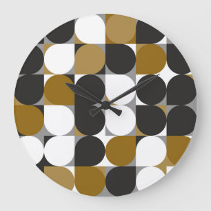 Grande Horloge Ronde Créativité géométrique : Conception Motif transpar