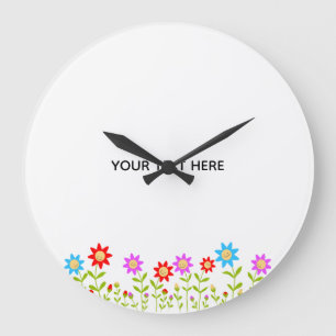 Grande Horloge Ronde Créez Votre Propre