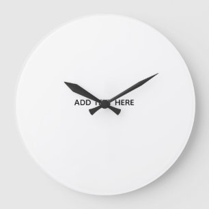 Grande Horloge Ronde Créez Votre Propre Floral