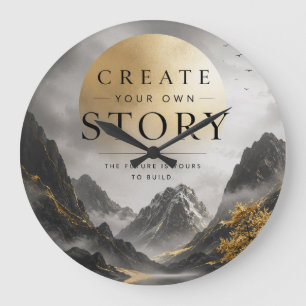 Grande Horloge Ronde Créez Votre Propre Histoire Inspirante