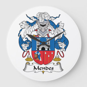 Grande Horloge Ronde Crête de famille de Mendes