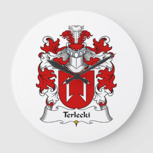 Grande Horloge Ronde Crête de famille de Terlecki