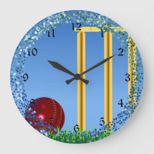Grande Horloge Ronde Cricket, wicket et ballon