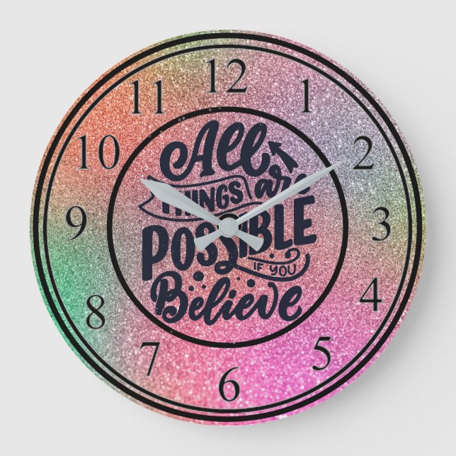 Grande Horloge Ronde Croire (Recto)