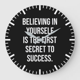 Grande Horloge Ronde Croire En Vous - Motivation De Succès