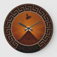 croix-cochon semble survoler sphinx et pyramide