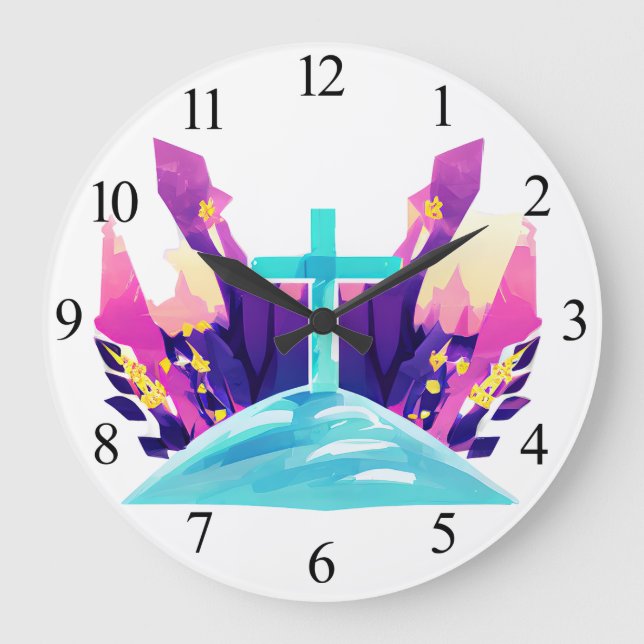 Grande Horloge Ronde Croix de Pâques (Recto)