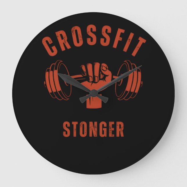 Grande Horloge Ronde CrossFit Stronger--Power & Strength Mindset (Recto)