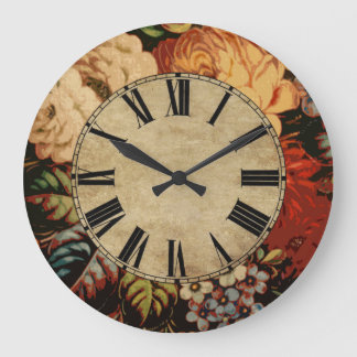 Grande Horloge Ronde Cru floral